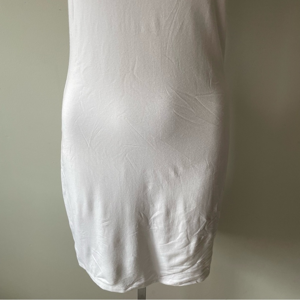 NEW Wilfred Free Evie White Bodycon Tank Dress Rayon Spandex Basic Size Large - Picture 6 of 9